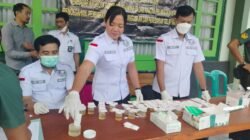 Kodim 1616 Gianyar Adakan Tes Urine Bersama BNN Gianyar