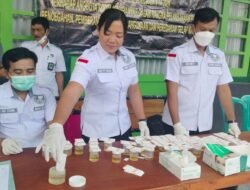 Kodim 1616/Gianyar Adakan Tes Urine Bersama BNN Gianyar