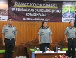 Tingkatkan Sinergi TimPORA, Kanwil KEMENKUMHAM Bali Komitmen Perkuat Pengawasan WNA