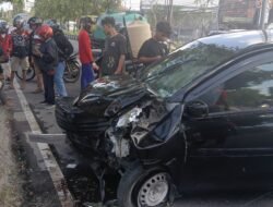 Diduga dalam Kondisi Mabuk,Sopir Grab Terlibat Kecelakaan di Jalan By Pass Ngurah Rai