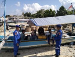 Satpolairud Polresta Denpasar Pos Kedonganan Gelar Patroli Jalan Kaki di Pesisir Pantai Kedonganan