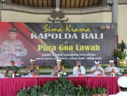 Kapolda Bali Gelar Simakrama di Pura Gowa Lawah untuk Ciptakan Kamtibmas yang Kondusif