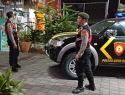 Samapta Polsek Kuta Utara Patroli Subuh Pastikan Lokasi ATM di Jalan Raya Canggu Aman