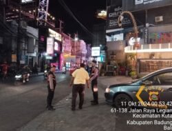 Polsek Kuta Laksanakan Blue Light Patrol Lakukan Langkah Preventif