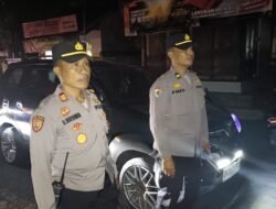 Sambangi Jalur Rawan dan Pemukiman Penduduk, Polsek Petang Tingkatkan Blue Light Patrol