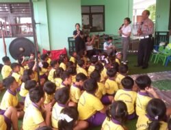 Lewat Polsanak, Satlantas Polres Badung Sosialisasikan Operasi Zebra Sambil Bermain