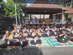 Wujud Srada Bhakti, Personil Umat Hindu Polres Badung Sembahyang Bersama Rahina Purnama Kapat
