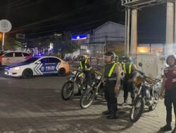 Patroli Blue Light Berskala Besar Pastikan Situasi Kondusif di Wilayah Hukum Polresta Denpasar