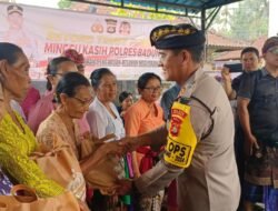 Wujud Kepedulian Kepada Para Lansia, Kapolres Badung Gelar Minggu Kasih di Banjar Cemenggon