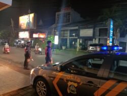 Antisipasi Kejahatan Jalanan, Sat Samapta Polres Badung Galakkan Blue Light Patrol