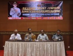 Keamanan Pilkada Jadi Topik Jumat Curhat Kapolres Badung Bersama Anggota Linmas