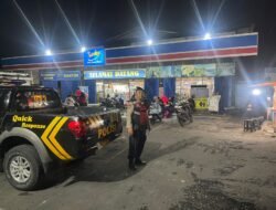 Blue Light Patrol Unit Samapta Polsek Kuta Utara Sasar Lokasi Pertokoan