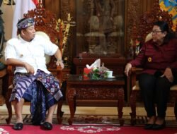 Tekankan Pentingnya Sinergi, Kakanwil Kemenkumham Bali bersama Pj. Gubernur Bali Bahas Optimalisasi Pengawasan Keimigrasian sampai Layanan Posyankumhamdes