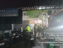 Patroli Blue Light: Polsek Dentim Pastikan Keamanan Wilayah Menjelang Pergantian Tahun