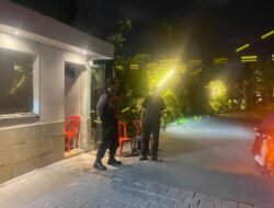 Polsek Kuta Utara Blue Light Patrol Ingatkan Security Apertement Umalas Signature Jaga Kamtibmas